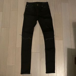 Black Skinny Ripped Jeans by ASOS